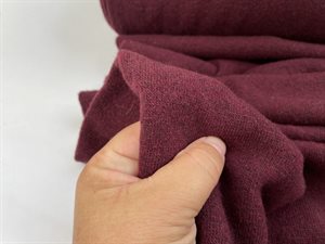Strik - uld jersey, bordeaux meleret